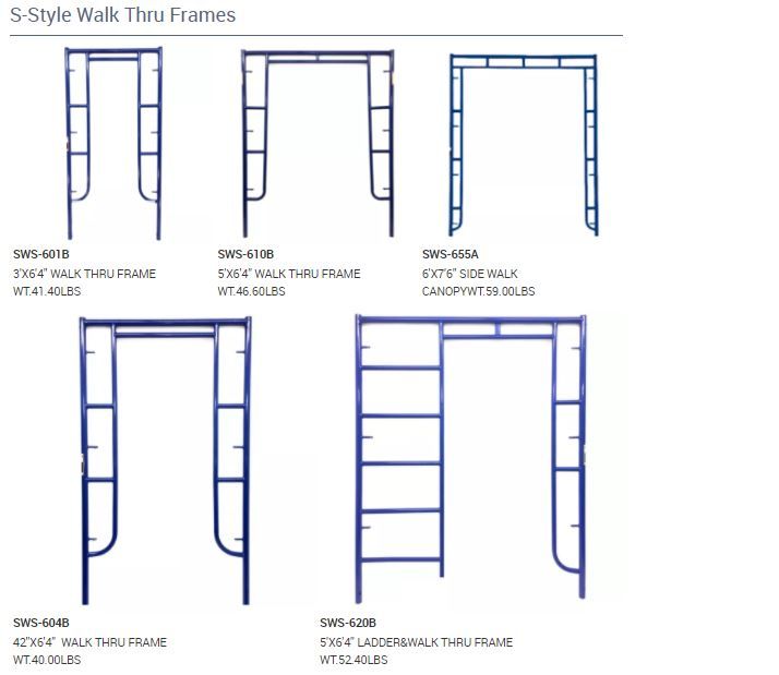 scaffolding frame