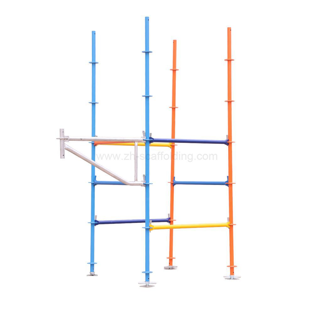 Bowl buckle type steel pipe scaffolding